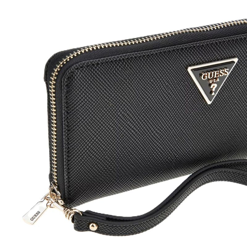 GUESS WOMEN'S WALLET BLACK WITH TRIANGULAR LOGO LAUREL II In preparation Your Sports Performance
