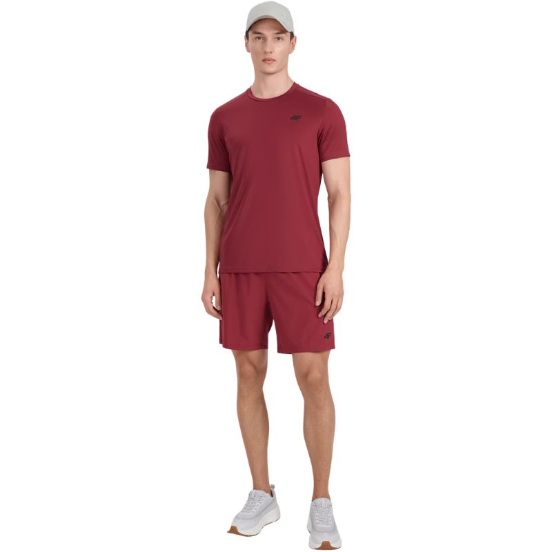 Men's T-shirt 4F FNK M1521 dark red 4FWAW25TFTSM1521 61S In preparation Your Sports Performance