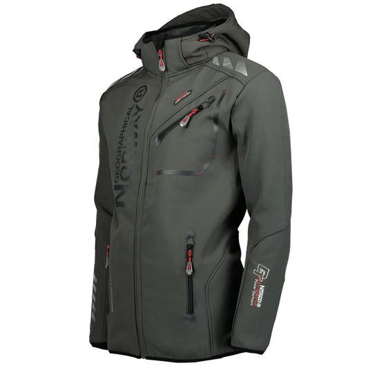 Geographical Norway Royaute ASSOR B MEN 068 M WW1975H/GN/Dark Gray / Black softshell jacket Clothing/Outdoor/Adler Your Sports Performance