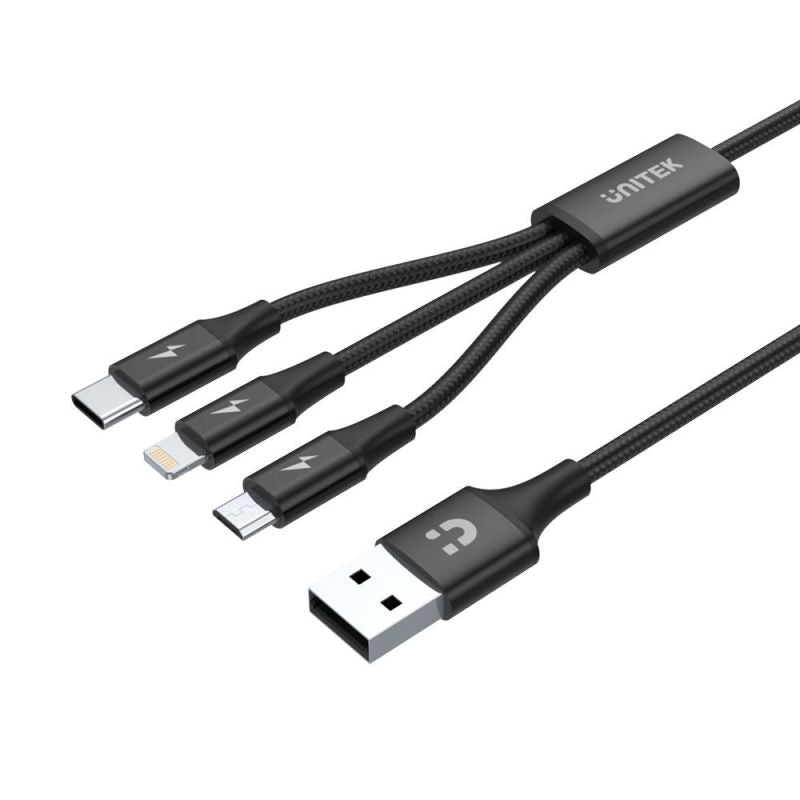 UNITEK USB 3IN1CHARGING CABLE (C, LIGHTNING, MUSB) In preparation Your Sports Performance