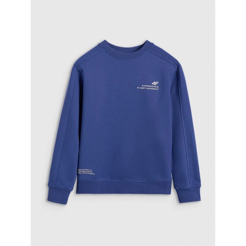 Boy's sweatshirt without zipper and hood 4F 4FJRAW25TSWSM2413-31S 4f