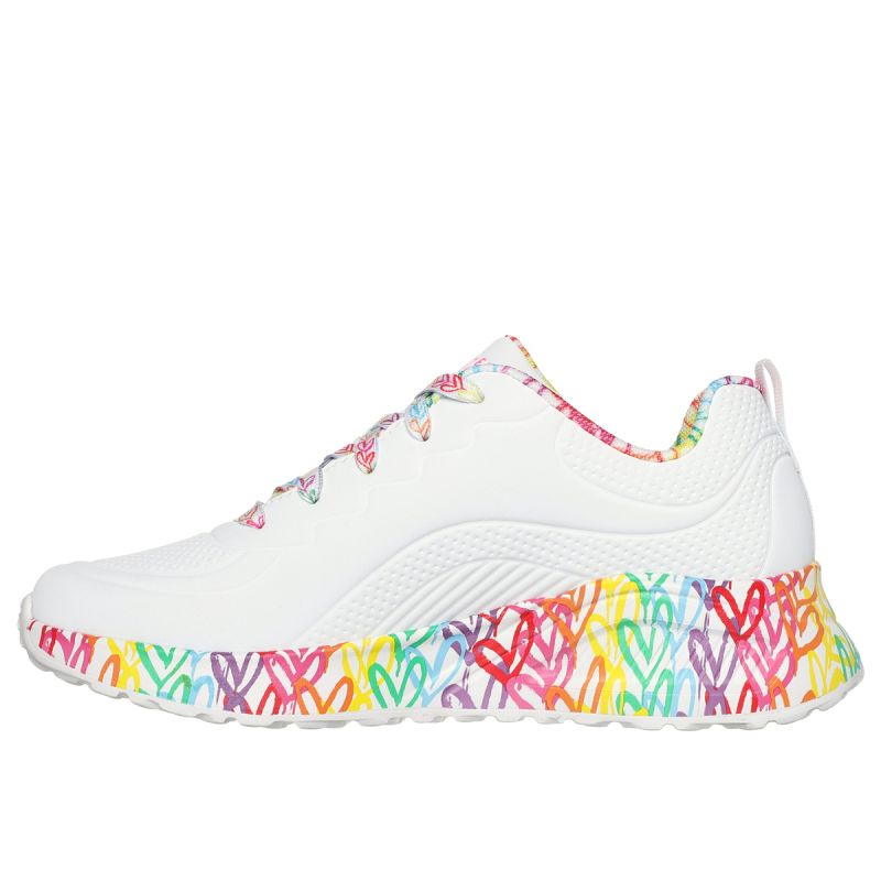 Skechers Women's UNA LITE EXUBERANT HEARTS Sneakers 177976 WMLT