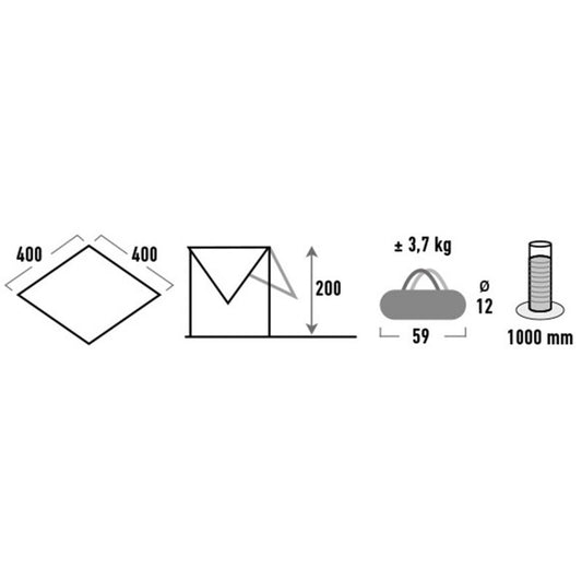 High Peak Tarp 2 10034 Accessories/Tourist equipment/inne akcesoria Your Sports Performance