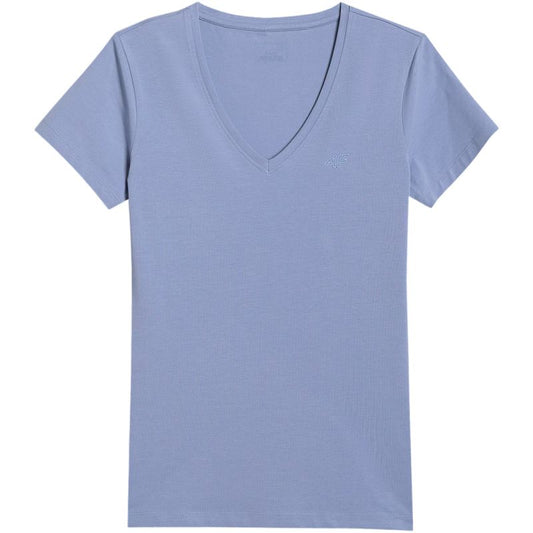 Women's T-shirt 4F F2969 denim 4FWAW25TTSHF2969 32S In preparation Your Sports Performance