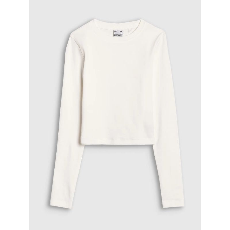 Longsleeve slim crop top plain girls 4F 4FJWSS25TLONF430-11S *Kategoria tymczasowa Your Sports Performance