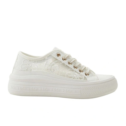 Lee Cooper women's sports shoes sneakers white platform lace Lee Cooper