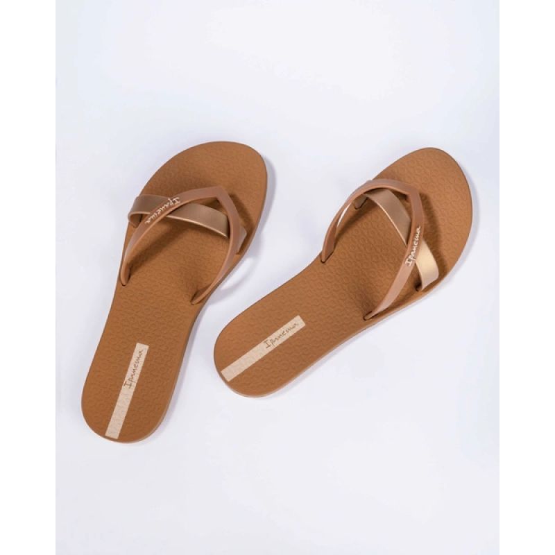 Ipanema Kirei women's flip-flops, fashionable and comfortable, brown for the beach