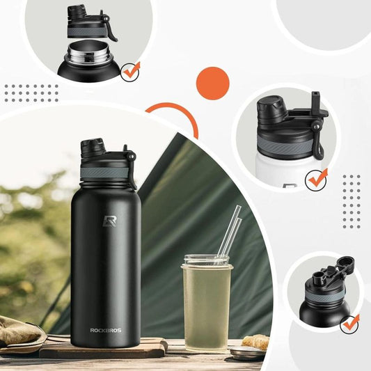 Rockbros thermal bottle 35210029002 black 650 ml Rockbros/Akcesoria Rowerowe/Bidony Your Sports Performance