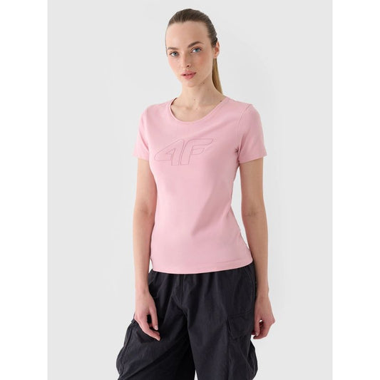 Slim T-shirt with print for women 4F 4FWMM00TTSHF1846-56S *Kategoria tymczasowa Your Sports Performance
