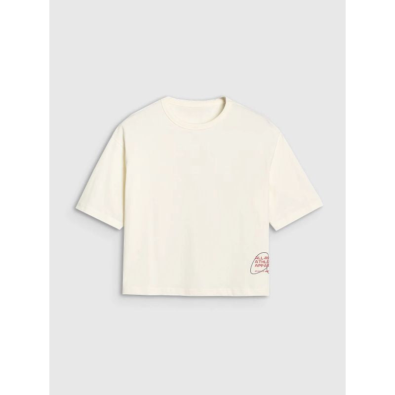 Women's oversize printed T-shirt 4F 4FWSS25TTSHF1971-11S *Kategoria tymczasowa Your Sports Performance