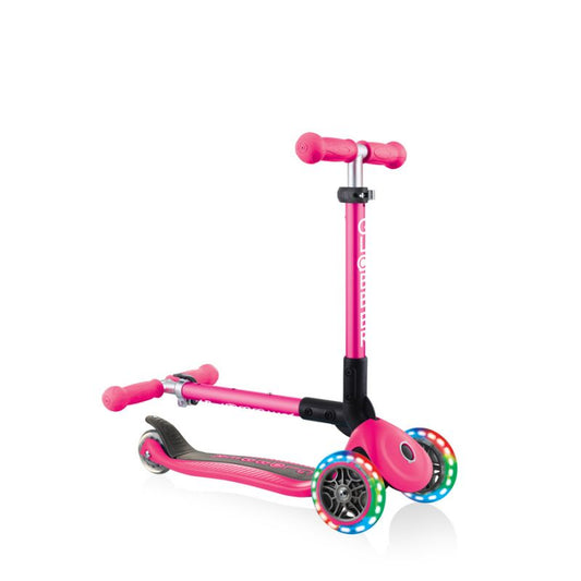 3-wheel scooter Globber Foldable Lights Fuchsia Jr 437-110 Accessories/Skating/Hulajnogi Your Sports Performance