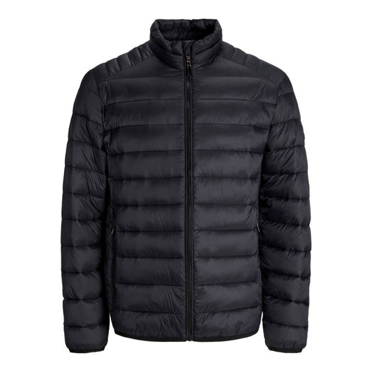 Jack&Jones men's down jacket JJEBRADLEY LIGHT PUFFER COLLAR NOOS 12280971 BLACK In preparation Your Sports Performance