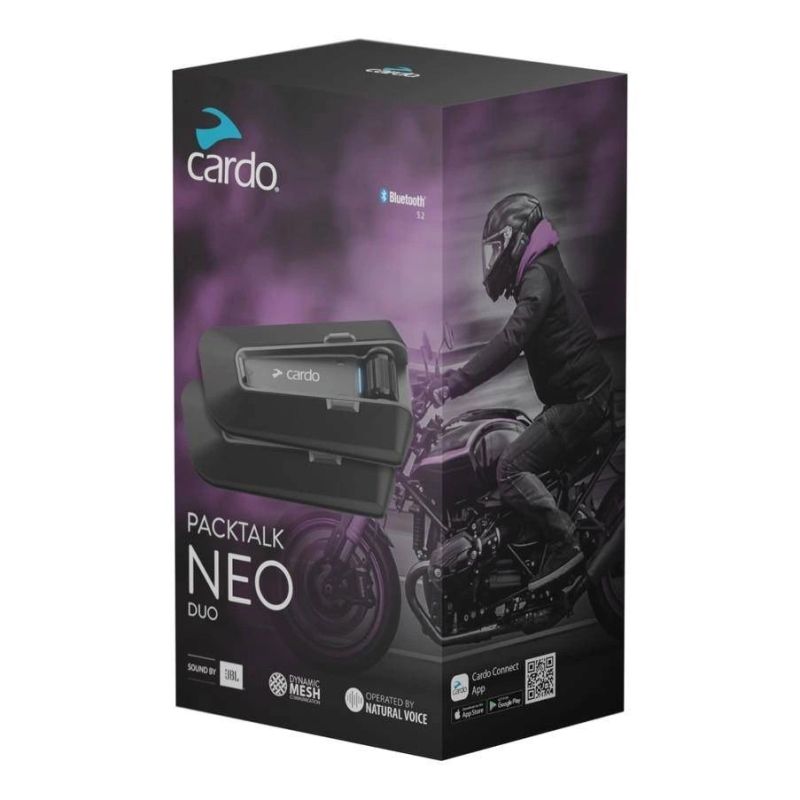 CARDO PACKTALK NEO DUO Two-helmet intercoms In preparation Your Sports Performance