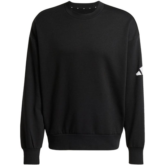 Men's adidas Essentials Loose Fit 3 Bar Logo Sweatshirt Black JF3542 In preparation Adidas