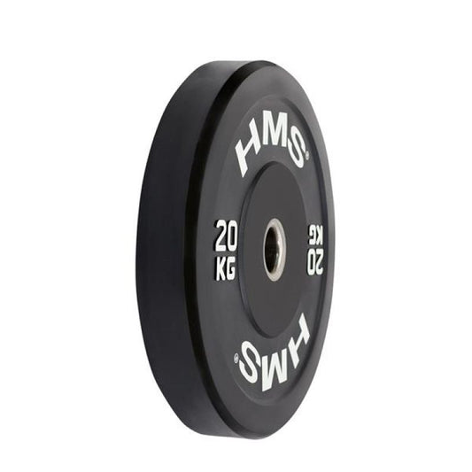 HMS BLACK BUMPER Olympic plate 20 kg BBR20 Accessories/Training equipment Your Sports Performance