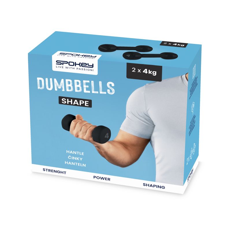 Vinyl dumbbells 2x4kg Spokey Shape SPK-943106 Accessories/Training equipment Your Sports Performance