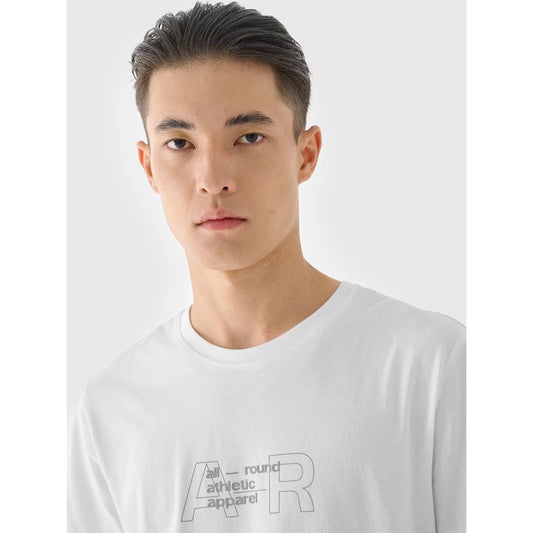 Men's regular printed T-shirt 4F 4FRAW24TTSHM2299-10S *Kategoria tymczasowa Your Sports Performance