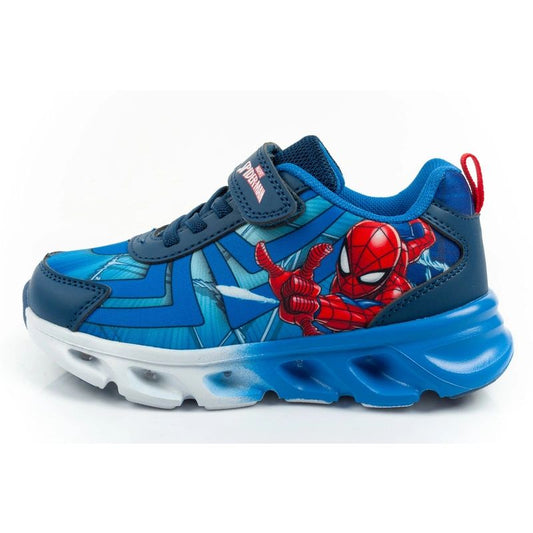 Leomil children's sports shoes Spiderman sneakers lightweight with velcro LED blue Leomil