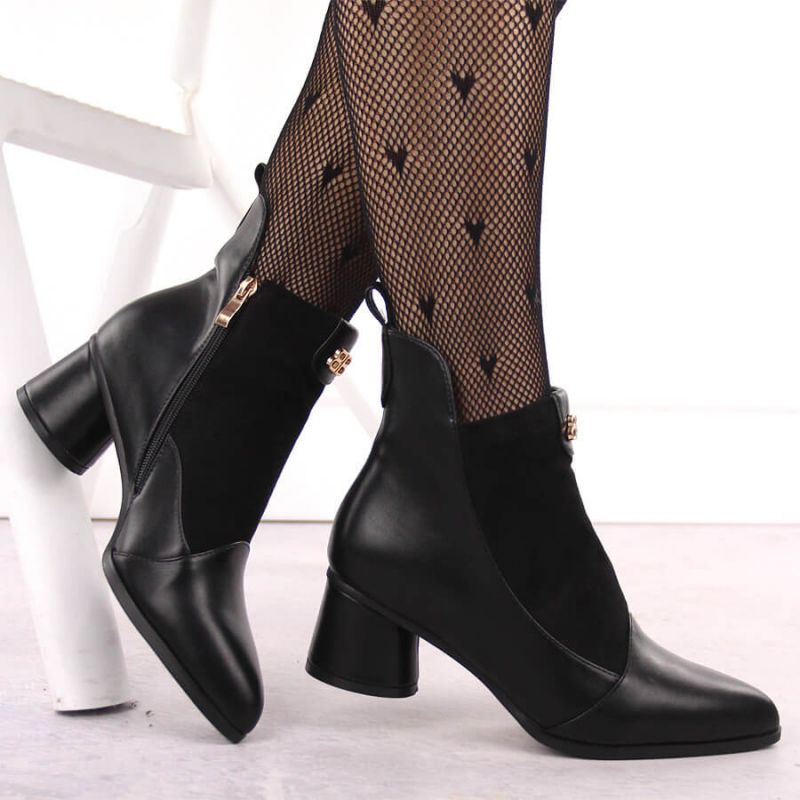 D&A S.Barski Premium Collection W OLI232A black high-heeled ankle boots Footwear/Outdoor/S.Barski Your Sports Performance