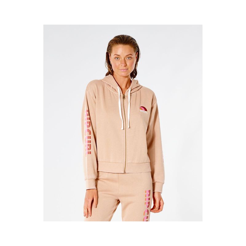 RIP CURL Wave Shapers Zip Through sweatshirt - beige Import z PMSport Your Sports Performance
