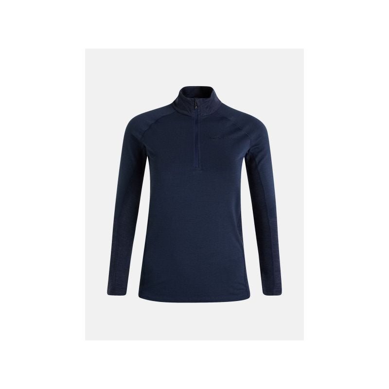 Peak Performance W Magic Half Zip Thermal Shirt Blue Import z PMSport Your Sports Performance