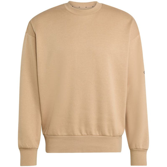 Men's adidas Essentials Loose Fit 3 Bar Logo Beige Sweatshirt JX5668 In preparation Adidas