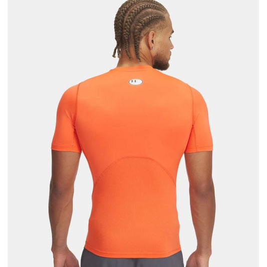 UA HG Armor Comp SS Men's Training Top Orange (1361518-847) In preparation Your Sports Performance