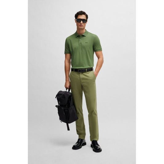 BOSS Pallas Open Green Regular Fit Men's Polo Shirt (50468301-381) Boss