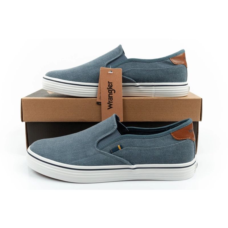 Wrangler Men's Calypso Slip-On Sports Shoes Blue Wrangler