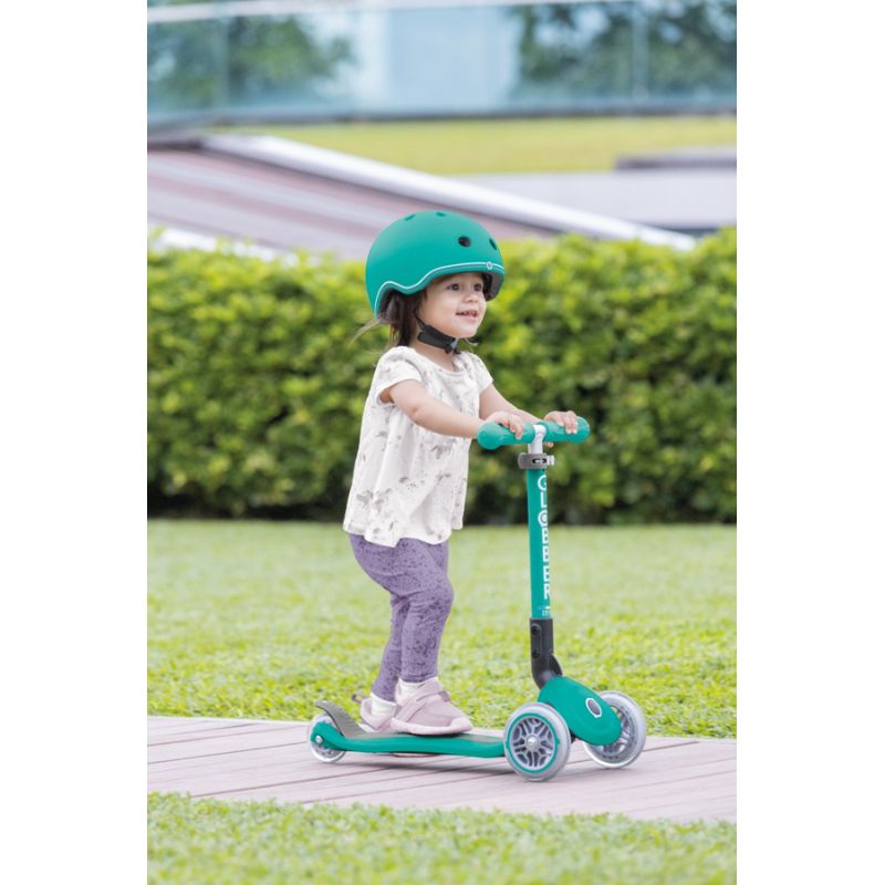 3-wheel scooter Globber Foldable Lights Emerald Green Jr 437-107 Accessories/Skating/Hulajnogi Your Sports Performance