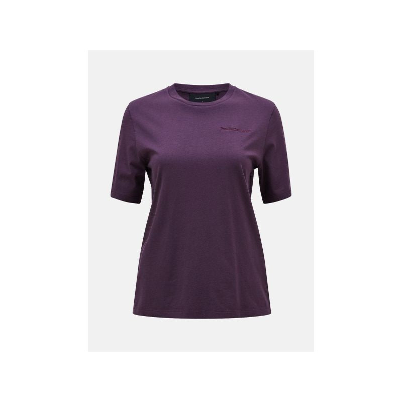 Peak Performance W Original Small Logo Tee Purple Import z PMSport Your Sports Performance