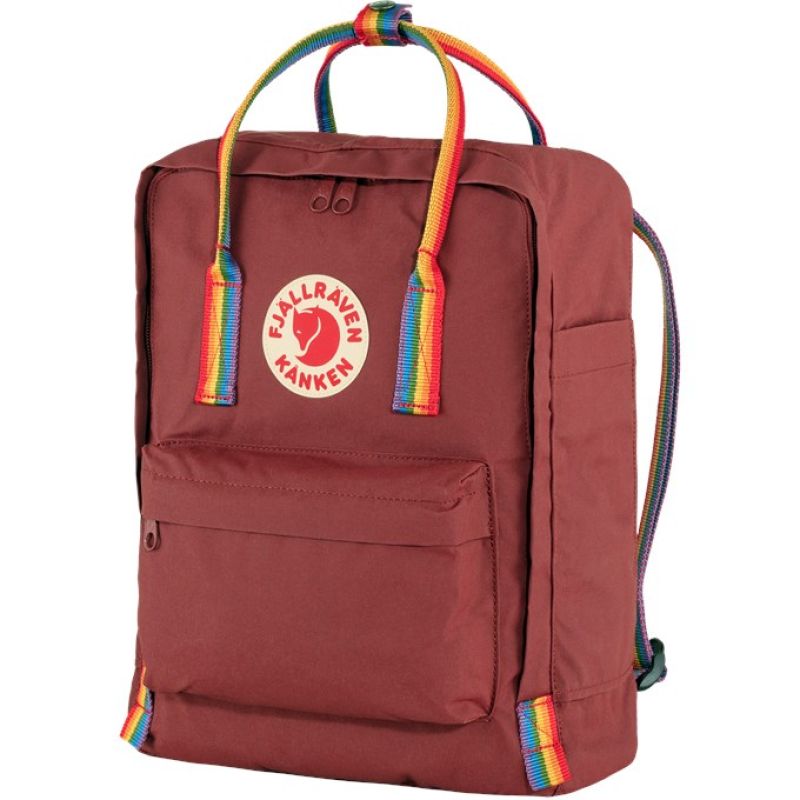 Fjallraven Kanken Rainbow backpack - ox red/rainbow pattern Odzież militarna/Spodnie Your Sports Performance