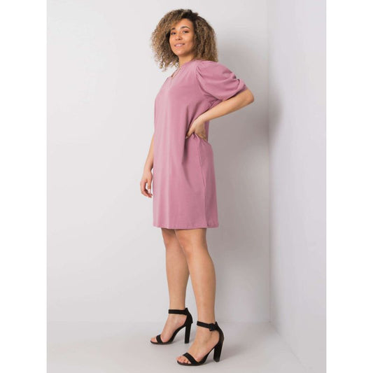 Dusty pink plus size cotton dress (RV-SK-6319.65) In preparation Your Sports Performance