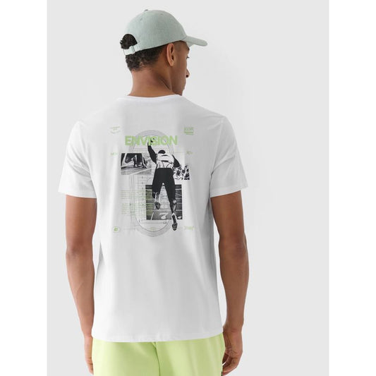 Men's regular printed T-shirt 4F 4FRAW24TTSHM2302-10S *Kategoria tymczasowa Your Sports Performance