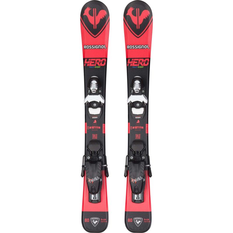 ROSSIGNOL HERO Pro Team Kids Skis + LOOK 4 Gw Black Bulk Bindings Import z PMSport Your Sports Performance
