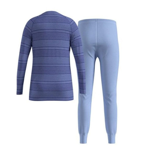 Thermal underwear - Odlo Set long ACTIVE WARM SET size 104cm Blue Odzież militarna/Bielizna termoaktywna Your Sports Performance