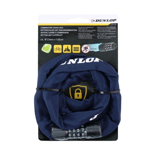 Dunlop bicycle lock chain with code 120 cm1042541 Accessories/Bicycle/Akcesoria rowerowe Your Sports Performance