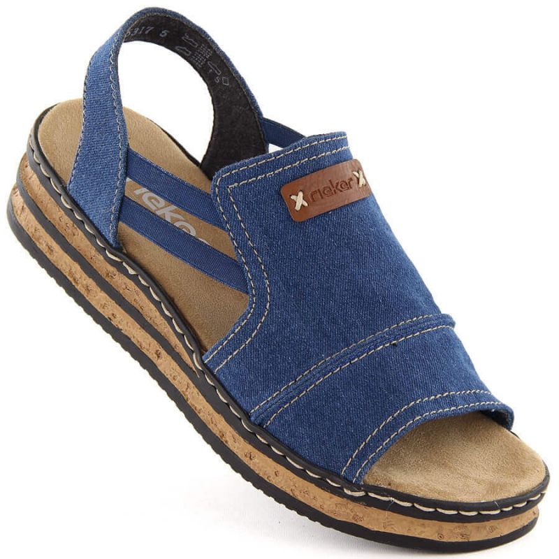 Comfortable Rieker W RKR684 jeans platform sandals Footwear/Lifestyle/Rieker Your Sports Performance