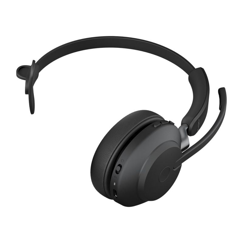 Jabra Evolve2 65 UC Mono Link380c Wireless On-Ear Headphones, Black In preparation Your Sports Performance