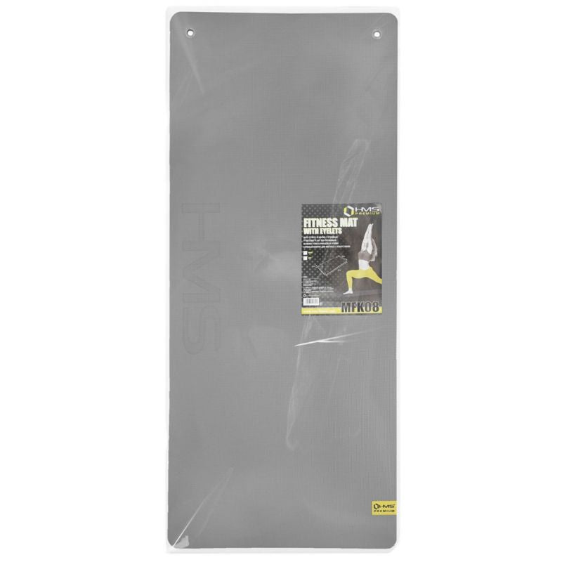 HMS Premium MFK08 gray club fitness mat with holes In preparation Your Sports Performance