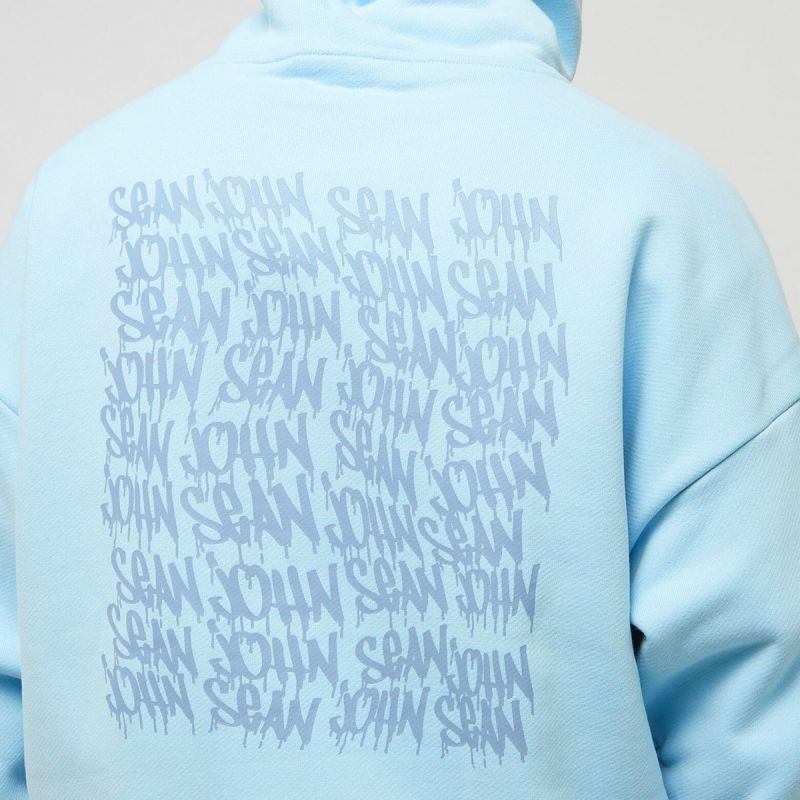 Sean John Script Logo Back Artwork Hoodie M 6021390 Clothing , Sweatshirts , Men Your Sports Performance