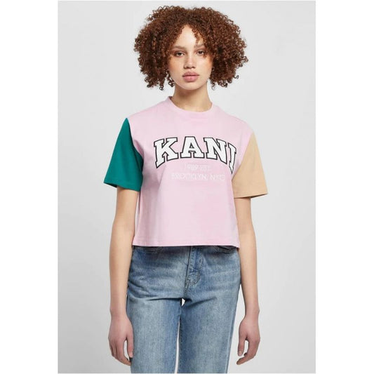 Karl Kani t-shirt Serif Crop Block Tee W 6130859 Clothing , Shirts , Women Your Sports Performance