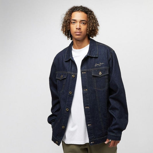 Sean John Classic Logo Denim Jacket M JM213-042-01 Clothing , Jackets, vests , Men Your Sports Performance