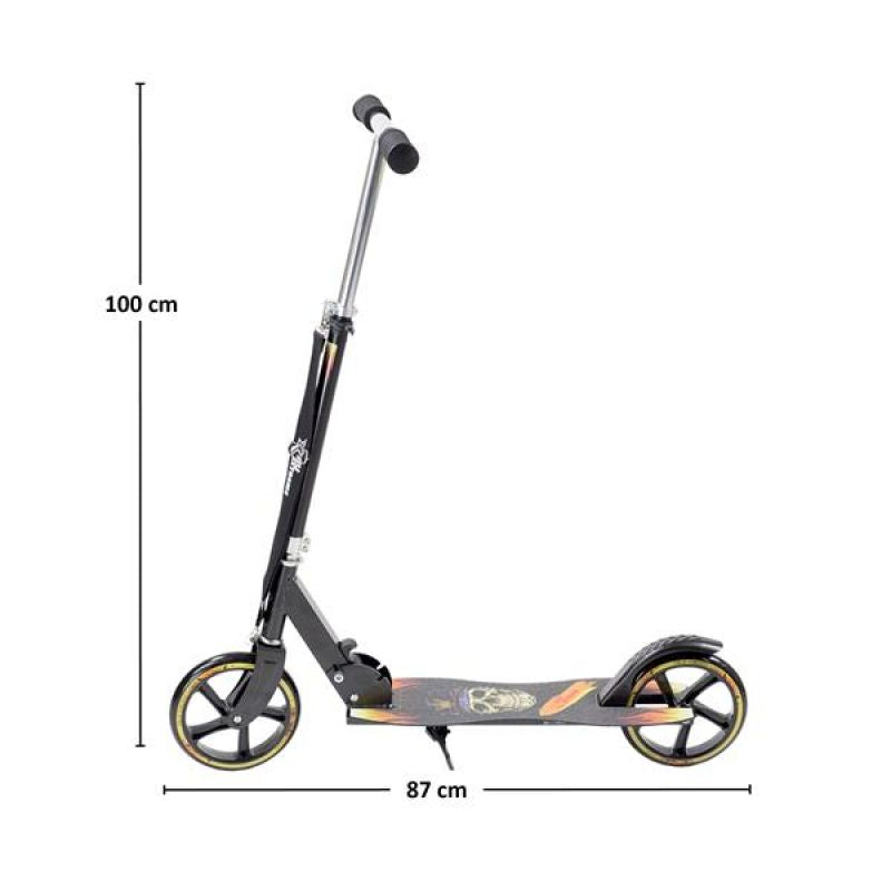 Nils Extreme HA205D BLACK PU 205MM scooter