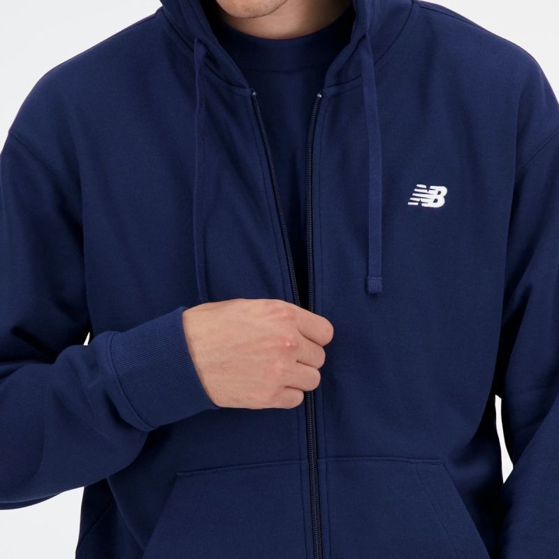 New Balance Stacked Logo Hoodie Fren Nny M MJ41501NNY