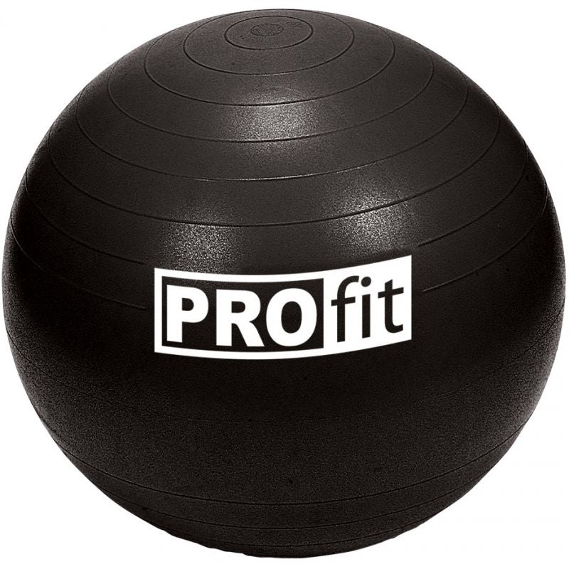 Gymnastics ball PROfit 85cm black with pump DK2102