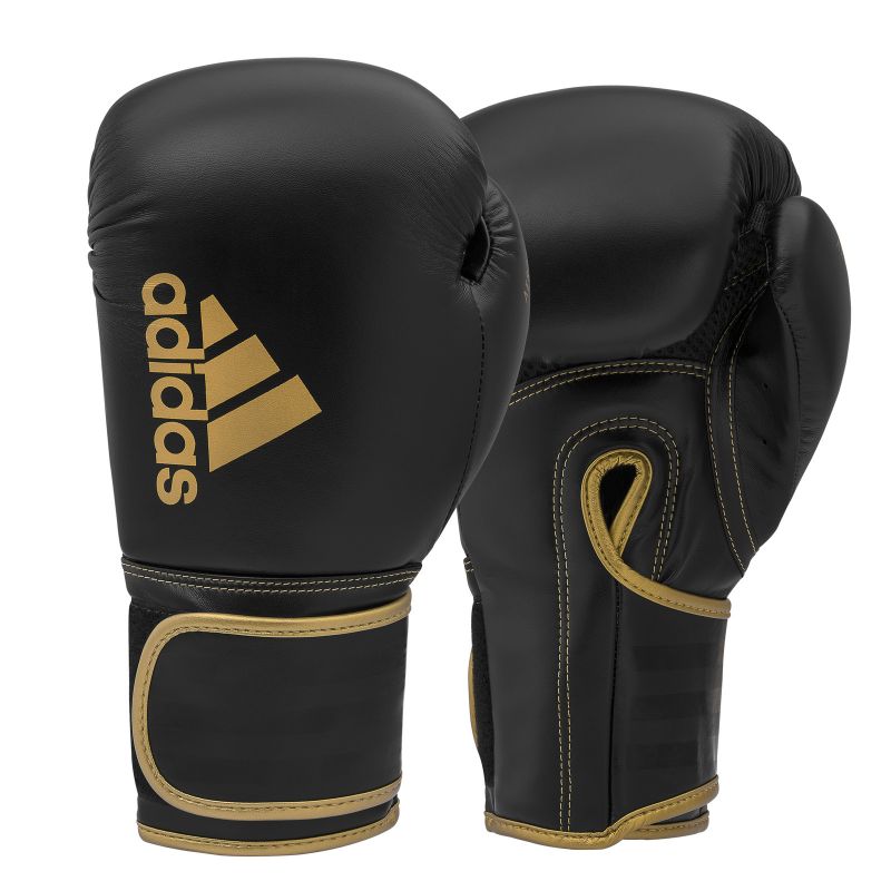 adidas HYBRID 80 ADIH80 boxing gloves black gold