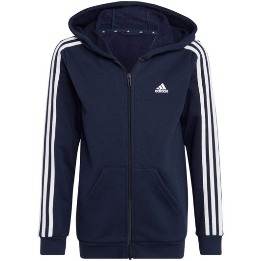 adidas Essentials 3-Stripes Fleece Full-Zip Hoodie Jr IC0600