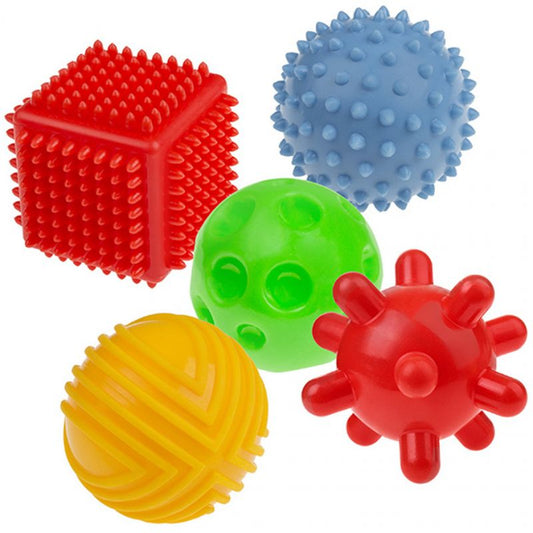 Sensory balls, shapes 5 pcs. AM Tullo 421