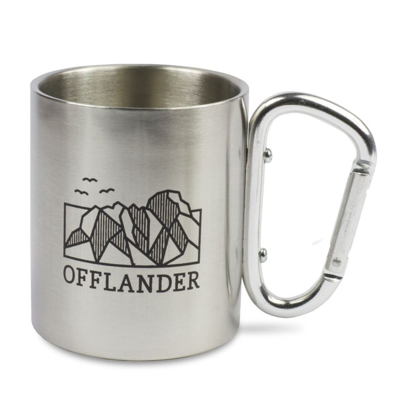 Offlander camping mug with a steel carabiner OFF_CACC_03